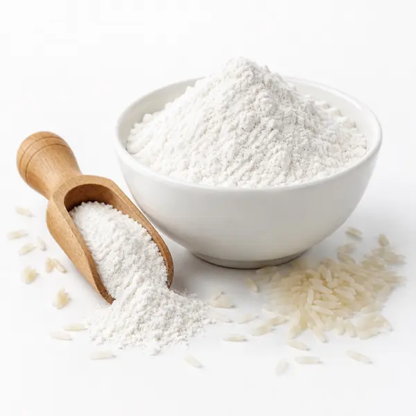 Farina di riso in una ciotola