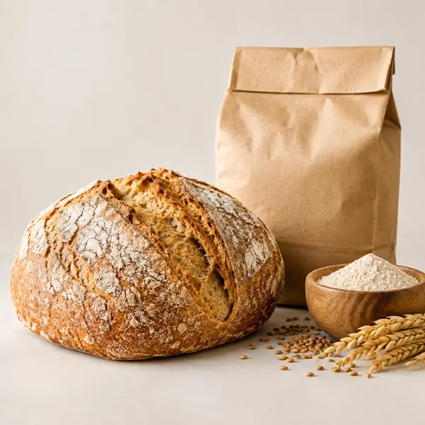 Pane rustico appena sfornato